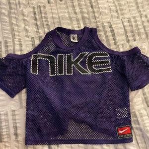 NIKE Cropped workout jersey
